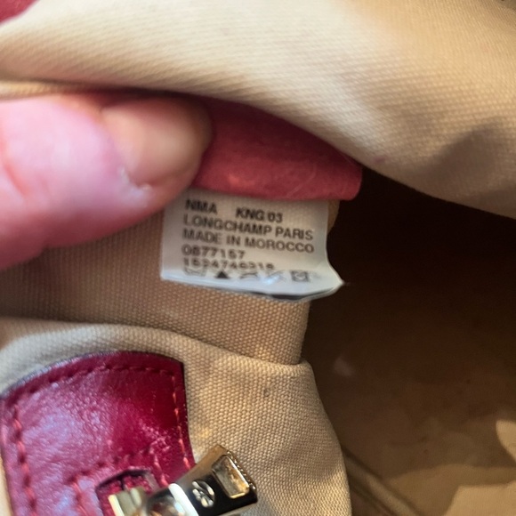 LONGCHAMP LM Cuir Large Tote Bag Leather Handbag Purse Logo - Picture 7 of 15